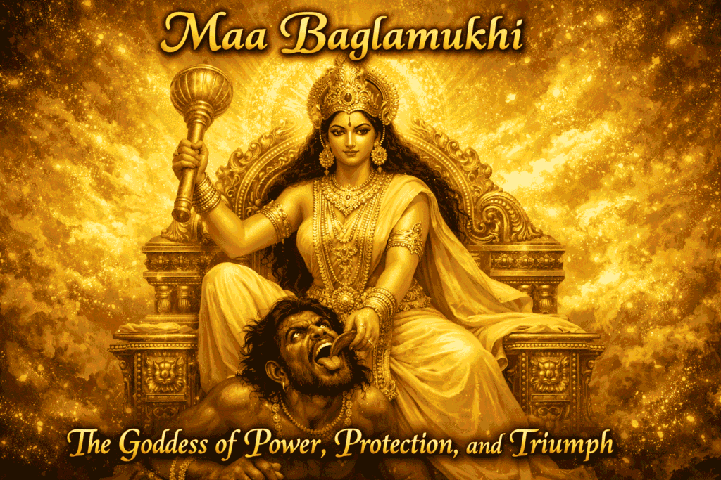 Maa Baglamukhi: The Goddess of Power, Protection, and Triumph